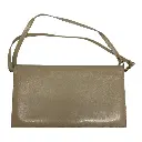 Pochette en cuir crème
