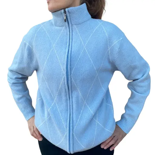 Gilet zippé laine